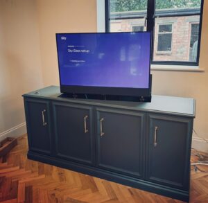 Tv cabinet that raises deals and lowers tv