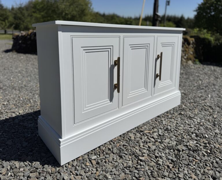 Hidden Tv lift cabinet with art deco styling