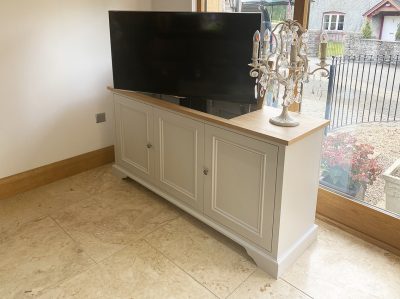 TV lift and swivel cabinet